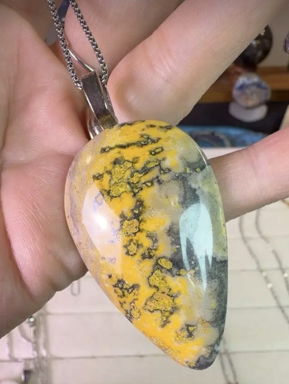 Bumblebee Jasper Pendant